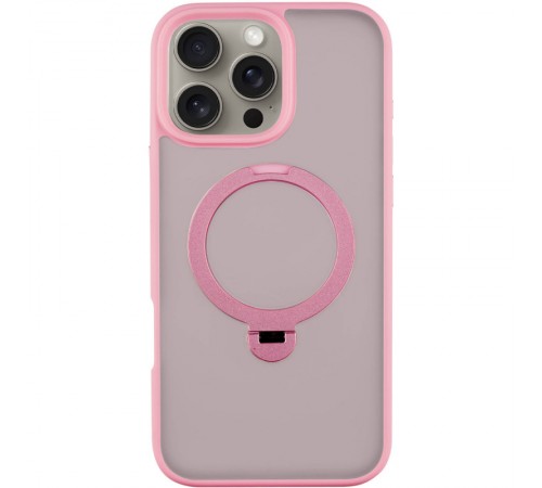 TPU+PC чохол Metal Buttons with MagSafe Colorful HQ Ring для Apple iPhone 16 Pro Max (6.9") Pink TPU+PC чохол Metal Buttons with MagSafe Colorful HQ Ring для Apple iPhone 16 Pro Max (6.9") Pink