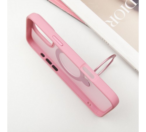 TPU+PC чохол Metal Buttons with MagSafe Colorful HQ Ring для Apple iPhone 16 Pro Max (6.9") Pink TPU+PC чохол Metal Buttons with MagSafe Colorful HQ Ring для Apple iPhone 16 Pro Max (6.9") Pink