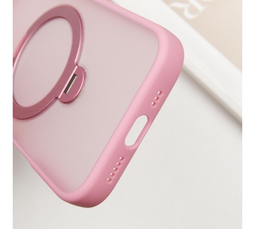 TPU+PC чохол Metal Buttons with MagSafe Colorful HQ Ring для Apple iPhone 16 Pro Max (6.9") Pink TPU+PC чохол Metal Buttons with MagSafe Colorful HQ Ring для Apple iPhone 16 Pro Max (6.9") Pink
