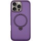 TPU+PC чохол Metal Buttons with MagSafe Colorful HQ Ring для Apple iPhone 16 Pro Max (6.9") Purple