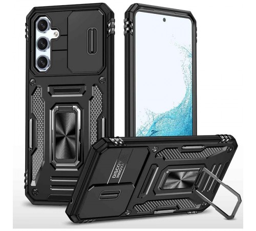 Ударостійкий чохол Camshield Army Ring для Samsung Galaxy A35 / A55 Чорний / Black Ударостійкий чохол Camshield Army Ring для Samsung Galaxy A35 / A55 Чорний / Black