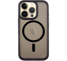 TPU+PC чохол Metal Buttons with MagSafe для Apple iPhone 16 Pro Max (6.9") Чорний
