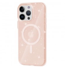 Чохол TPU Galaxy Sparkle (MagFit) для Apple iPhone 16 Pro Max (6.9") Gold+Glitter