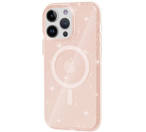 Чохол TPU Galaxy Sparkle (MagFit) для Apple iPhone 16 Pro Max (6.9") Gold+Glitter Чохол TPU Galaxy Sparkle (MagFit) для Apple iPhone 16 Pro Max (6.9") Gold+Glitter
