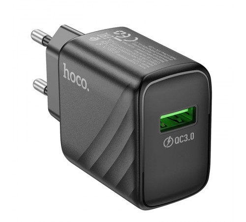 МЗП Hoco CS21A Rich QC3.0 18W (1USB-A) Black