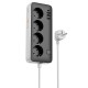 Подовжувач Hoco AC21 Sunlight 4-bit (1C/3A/4xSocket) (1.5m) White