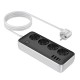 Подовжувач Hoco AC21 Sunlight 4-bit (1C/3A/4xSocket) (1.5m) White