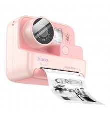 Дитяча фотокамера з моментальним друком Hoco DV200 Dual lens Pink
