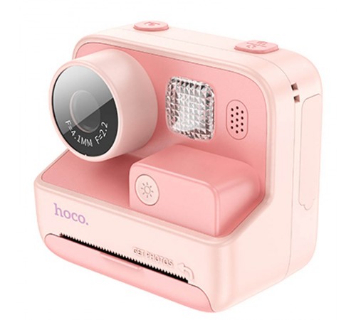 Дитяча фотокамера з моментальним друком Hoco DV200 Dual lens Pink