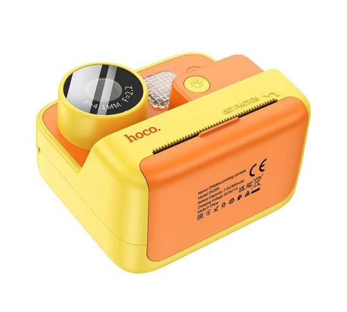 Дитяча фотокамера з моментальним друком Hoco DV200 Dual lens Yellow