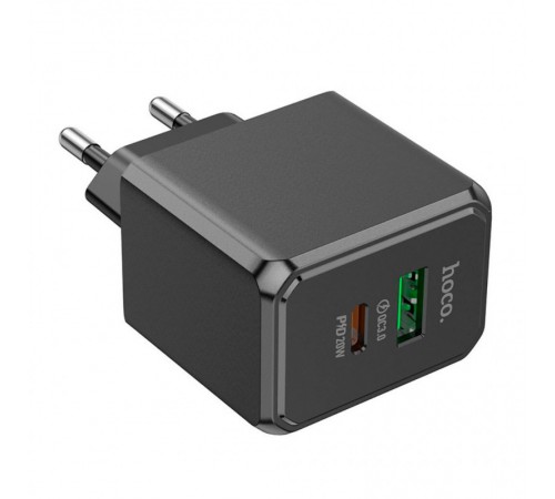 МЗП Hoco CS14A PD20W+QC3.0 (1USB-A/1C) Black МЗП Hoco CS14A PD20W+QC3.0 (1USB-A/1C) Black