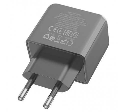 МЗП Hoco CS14A PD20W+QC3.0 (1USB-A/1C) Black МЗП Hoco CS14A PD20W+QC3.0 (1USB-A/1C) Black