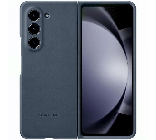 Шкіряний чохол Leather Case (AAA) для Samsung Galaxy Z Fold5 Blue