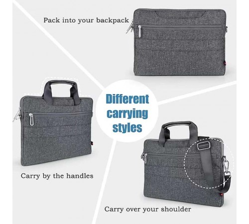 Сумка для ноутбуку WIWU City Commuter Bag 15.6" Grey