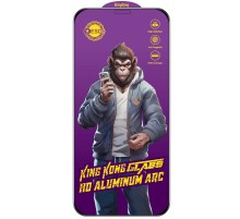 Захисне скло 5D Anti-static Purple (тех.пак) для Apple iPhone 12 Pro / 12 (6.1") Чорний