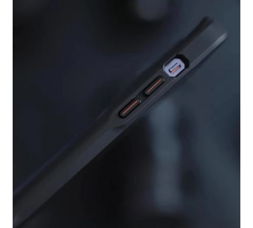 TPU+PC чохол Metal Buttons with MagSafe Carbon Ring для Apple iPhone 14 Pro Max (6.7") Чорний
