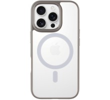 TPU+PC чохол Blueo Skin Friendly Frosted with MagSafe для Apple iPhone 16 Pro (6.3") Сірий