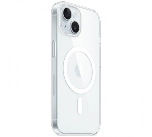 Чохол TPU Clear Case with MagSafe для Apple iPhone 15 (6.1") Clear