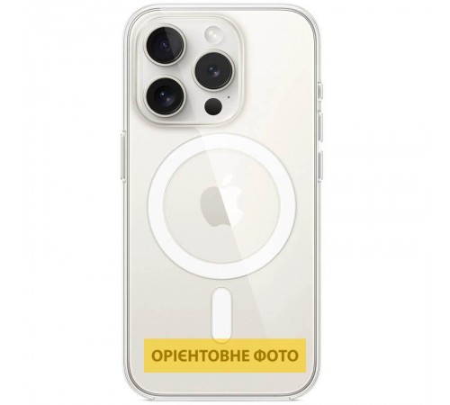 Чохол TPU Clear Case with MagSafe для Apple iPhone 16 (6.1") Clear