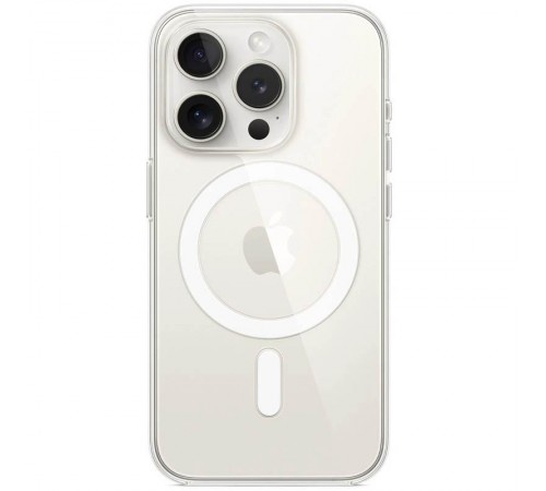 Чохол TPU Clear Case with MagSafe для Apple iPhone 16 Pro (6.3") Clear