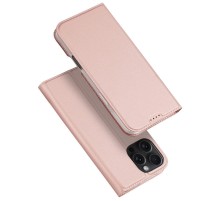 Чохол-книжка Dux Ducis з кишенею для візиток для Apple iPhone 16 Pro Max (6.9") Rose Gold