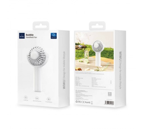Портативний вентилятор WIWU Bubble WI-FS08 White Портативний вентилятор WIWU Bubble WI-FS08 White