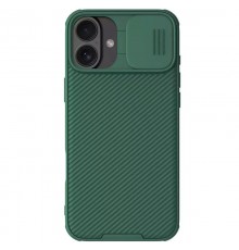 Карбонова накладка Nillkin CamShield Pro для Apple iPhone 16 (6.1") Deep Green