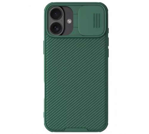 Карбонова накладка Nillkin CamShield Pro для Apple iPhone 16 (6.1") Deep Green Карбонова накладка Nillkin CamShield Pro для Apple iPhone 16 (6.1") Deep Green