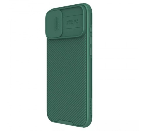 Карбонова накладка Nillkin CamShield Pro для Apple iPhone 16 (6.1") Deep Green Карбонова накладка Nillkin CamShield Pro для Apple iPhone 16 (6.1") Deep Green