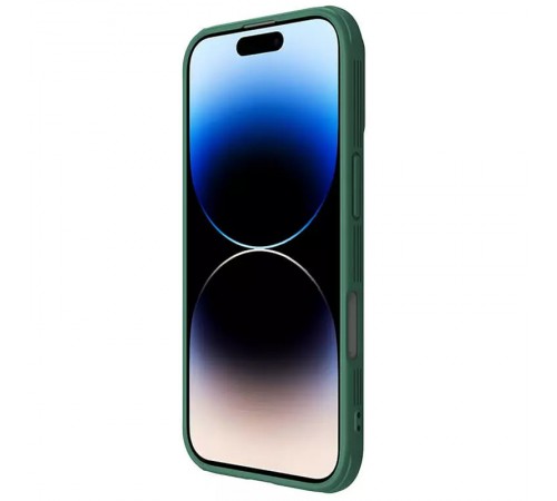 Карбонова накладка Nillkin CamShield Pro для Apple iPhone 16 (6.1") Deep Green Карбонова накладка Nillkin CamShield Pro для Apple iPhone 16 (6.1") Deep Green