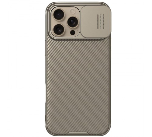 Карбонова накладка Nillkin CamShield Pro для Apple iPhone 16 Pro (6.3") Gold Карбонова накладка Nillkin CamShield Pro для Apple iPhone 16 Pro (6.3") Gold