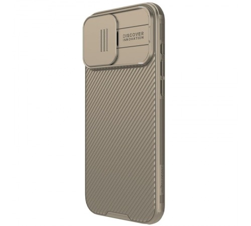 Карбонова накладка Nillkin CamShield Pro для Apple iPhone 16 Pro (6.3") Gold Карбонова накладка Nillkin CamShield Pro для Apple iPhone 16 Pro (6.3") Gold