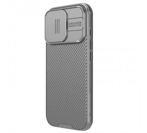 Карбонова накладка Nillkin CamShield Pro для Apple iPhone 16 Pro (6.3") Titanium Gray Карбонова накладка Nillkin CamShield Pro для Apple iPhone 16 Pro (6.3") Titanium Gray
