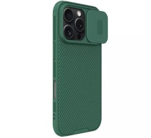 Карбонова накладка Nillkin CamShield Pro для Apple iPhone 16 Pro Max (6.9") Deep Green