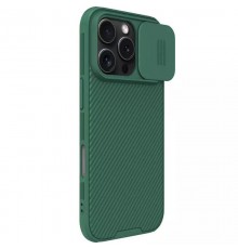Карбонова накладка Nillkin CamShield Pro для Apple iPhone 16 Pro Max (6.9") Deep Green
