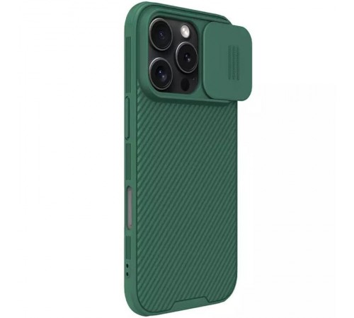 Карбонова накладка Nillkin CamShield Pro для Apple iPhone 16 Pro Max (6.9") Deep Green