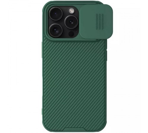 Карбонова накладка Nillkin CamShield Pro для Apple iPhone 16 Pro Max (6.9") Deep Green