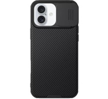 Карбонова накладка Nillkin CamShield Pro Magnetic для Apple iPhone 16 (6.1") Black