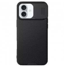 Карбонова накладка Nillkin CamShield Pro Magnetic для Apple iPhone 16 (6.1") Black
