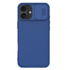 Карбонова накладка Nillkin CamShield Pro Magnetic для Apple iPhone 16 (6.1") Blue