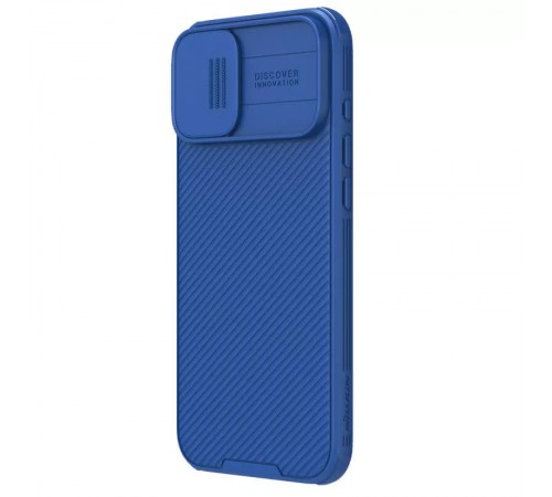 Карбонова накладка Nillkin CamShield Pro Magnetic для Apple iPhone 16 (6.1") Blue Карбонова накладка Nillkin CamShield Pro Magnetic для Apple iPhone 16 (6.1") Blue