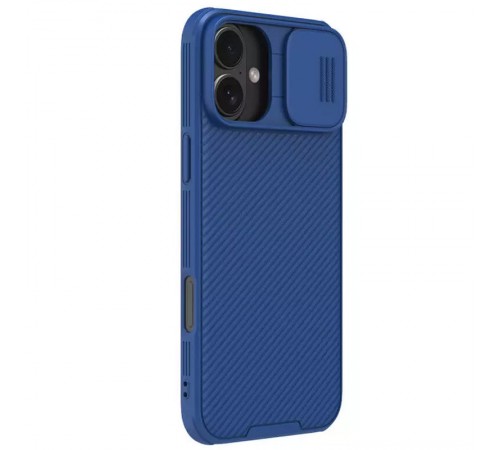 Карбонова накладка Nillkin CamShield Pro Magnetic для Apple iPhone 16 (6.1") Blue Карбонова накладка Nillkin CamShield Pro Magnetic для Apple iPhone 16 (6.1") Blue