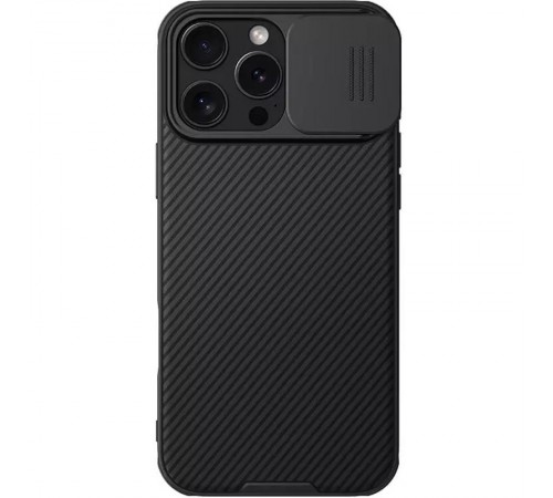 Карбонова накладка Nillkin CamShield Pro Magnetic для Apple iPhone 16 Pro Max (6.9") Black Карбонова накладка Nillkin CamShield Pro Magnetic для Apple iPhone 16 Pro Max (6.9") Black