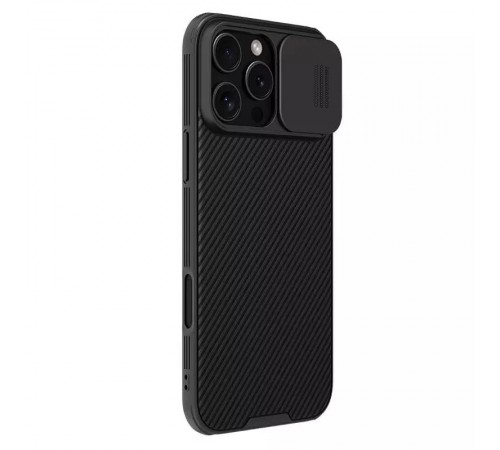 Карбонова накладка Nillkin CamShield Pro Magnetic для Apple iPhone 16 Pro Max (6.9") Black Карбонова накладка Nillkin CamShield Pro Magnetic для Apple iPhone 16 Pro Max (6.9") Black