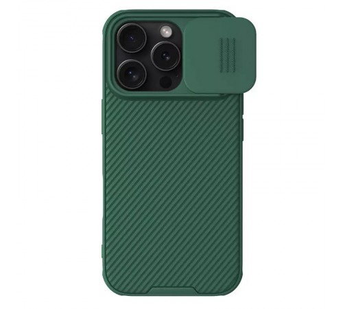 Карбонова накладка Nillkin CamShield Pro Magnetic для Apple iPhone 16 Pro Max (6.9") Deep Green Карбонова накладка Nillkin CamShield Pro Magnetic для Apple iPhone 16 Pro Max (6.9") Deep Green