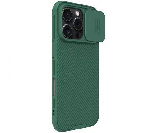 Карбонова накладка Nillkin CamShield Pro Magnetic для Apple iPhone 16 Pro Max (6.9") Deep Green Карбонова накладка Nillkin CamShield Pro Magnetic для Apple iPhone 16 Pro Max (6.9") Deep Green