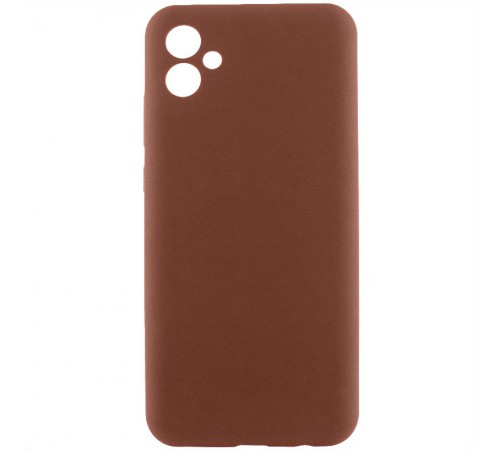 Чохол Silicone Cover Lakshmi Full Camera (AA) для Samsung Galaxy A06 Коричневий / Brown