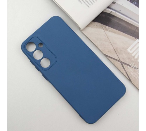 Чохол Silicone Cover Lakshmi Full Camera (AA) для Samsung Galaxy S24 FE Синій / Navy blue Чохол Silicone Cover Lakshmi Full Camera (AA) для Samsung Galaxy S24 FE Синій / Navy blue
