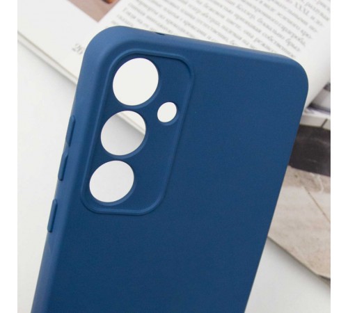 Чохол Silicone Cover Lakshmi Full Camera (AA) для Samsung Galaxy S24 FE Синій / Navy blue Чохол Silicone Cover Lakshmi Full Camera (AA) для Samsung Galaxy S24 FE Синій / Navy blue