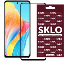 Захисне скло SKLO 3D для Oppo A60 4G / A3 / A3x / A40 / A40m Чорний